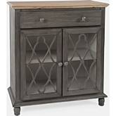 Aurora Hills 2 Door Accent Chest in Grey & Bisque Wood